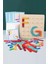 Luxurymontessori Geometri Tahtası Ahşap Eğitici Oyuncak- 3D Zeka Geliştirici Renkli Ahşap Puzzle Bloklar1 Adet 1