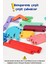 Luxurymontessori Geometri Tahtası Ahşap Eğitici Oyuncak- 3D Zeka Geliştirici Renkli Ahşap Puzzle Bloklar1 Adet 3