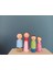 ahşap Boyalı Peg Bebek Ailesi- 4 Kişilik Pegdoll1 Adet 1