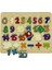 eğitici Öğretici Renkli Ahşap Bul Tak 2li Set Alfabe Harfler ve Sayılar Eşleştirme Oyunu Puzzle1 Adet 5