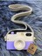 bebek Oyuncağı Ahşap Fotoğraf Makinesi, +1 Yaş Montessori Oyuncak, Organik Ahşap Oyuncak- Lila1 Adet 2