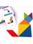 1 Kutu Tangram Bulmacalar Oyuncak Ahşap Desen Blokları Yapboz1 Adet 3