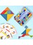 1 Kutu Tangram Bulmacalar Oyuncak Ahşap Desen Blokları Yapboz1 Adet 4
