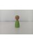 ahşap Oyuncak Peg Bebek Açık Yeşil Pegdoll1 Adet 1