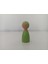ahşap Oyuncak Peg Bebek Açık Yeşil Pegdoll1 Adet 2