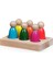Peg Bebek Renk Eşleştirme Oyunu 6li Insan Figürleri Doğal Ahşap 14X10CM1 Adet 2