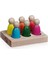 Peg Bebek Renk Eşleştirme Oyunu 6li Insan Figürleri Doğal Ahşap 14X10CM1 Adet 3