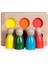 Peg Bebek Renk Eşleştirme Oyunu 6li Insan Figürleri Doğal Ahşap 14X10CM1 Adet 4
