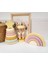 Halka Kule Set (Halka Kule + Abaküs + Gökkuşağı )Ahşap Oyuncak Dekor Montessori Oyuncak 1 Adet 4