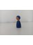 ahşap Oyuncak Peg Bebek Koyu Mavi Pegdoll1 Adet 2