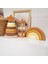 Halka Kule Set (Halka Kule + Abaküs + Gökkuşağı )Ahşap Oyuncak Dekor Montessori Oyuncak 1 Adet 3