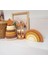 Halka Kule Set (Halka Kule + Abaküs + Gökkuşağı )Ahşap Oyuncak Dekor Montessori Oyuncak 1 Adet 5