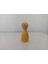 ahşap Oyuncak Peg Bebek Sarı Pegdoll1 Adet 2