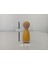 ahşap Oyuncak Peg Bebek Sarı Pegdoll1 Adet 3