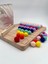 montessori Eğitici Ahşap Oyuncak – Renkli Keçe Topları Sayıları Öğrenme Tahtası1 Adet 4