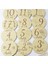 Luxuryahşap Aylık Plak Seti 12 cm Yenidoğan Hediye Kartları1 Adet 2