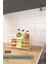 Çok Amaçlı Metal Raf, Banyo, Mutfak ve Makiyaj Düzenleyici, 22x12 cm, Bej 4