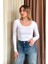 Kadın Uzun Kol Yaka Lastik Body 21946 1