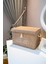 Bej Keçe Kapaklı Çok Amaçlı Mini Saklama Kutusu 35x24x24 cm 1