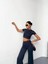 Osy Modal Yumuşak Dokulu Kumaş Kısa Kollu Crop Alt Ispanyol Paça Pantalon Ikili Takım - Füme 2