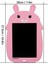 Pembe Tavşan Şekilli Dijital Çocuk Yazı Tableti Çizim Tahtası LCD 9 Inc Ekranlı 4