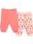 Basic Kız Çilek Desenli 2li Patiksiz Alt Kız Bebek 2