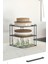 Siyah 2'li 3 Katlı Metal Tabak ve Bardak Organizer, 21x95 cm 4