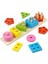 Montessori Ahşap 5 Li Geometrik Şekiller Eğitici Oyuncaklar 1