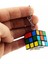 12 Adet Mini Rubik Zeka Küpü (Sabır Küpü) 3x3 Anahtarlık 4
