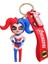 Çizgi Roman Süper Kahraman Silikon Anahtarlık Karikatür 3D Batman Superman The Flash Wonder Woman Hayranları Için Anahtarlık Bpack Aksesuarları Renk:3 (Yurt Dışından) 1