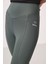 Haki Polyester Standart Fit Esnek Performans Kadın Tayt - 94666 3