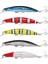 XY-614 5 Adet/takım Gerçekçi Minnow Balıkçılık Yemi Sert Abs Döküm Cazibesi Batan Crankbait Çift Kanca ile (Yurt Dışından) 1