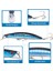 XY-614 5 Adet/takım Gerçekçi Minnow Balıkçılık Yemi Sert Abs Döküm Cazibesi Batan Crankbait Çift Kanca ile (Yurt Dışından) 2