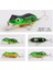 XY-605 5 Adet/takım Topwater Kurbağa Balıkçılık Cazibesi Sert Abs Taklit Kurbağa Crankbait Çift Kanca ile Mücadele (Yurt Dışından) 3