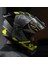 Rapıd 2 Race Raven Neon Sarı Kapalı Motosiklet Kaskı Gri Camlı 2