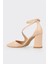 Naturel Kadın Topuklu Ayakkabı 3