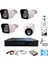 1 Iç 3 Dış 3.6 mm Lens 2mp 1080P 4 Kameralı 320 GB HDD Dahil Güvenlik Seti - ST213320 1
