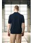Polo Yaka Basic Düğmeli Triko Erkek T-Shirt - Lacivert 4