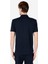 Regular Fit Polo Yaka Düz Erkek Lacivert Kısa Kol Tişört 2