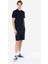 Regular Fit Polo Yaka Düz Erkek Lacivert Kısa Kol Tişört 3