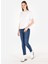 Slim Fit Kadın İndigo Jean Pantolon 3