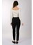 Modiva Minimalist Yüksek Bel 7/8 Dar Kesim Kadın Pantolon - Günlük & Ofis 5