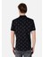 Regular Fit Polo Yaka Baskılı Erkek Siyah Kısa Kol Tişört 2