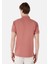 Regular Fit Polo Yaka Düz Erkek Pembe Kısa Kol Tişört 2