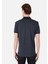Regular Fit Polo Yaka Çizgili Erkek Antrasit Kısa Kol Tişört 2