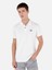 Regular Fit Polo Yaka Düz Erkek Beyaz Kısa Kol Tişört 1
