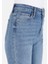 Regular Fit Orta Bel Bootcut Kadın Yeşil Jean Pantolon 5