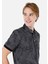 Regular Fit Polo Yaka Baskılı Erkek Antrasit Kısa Kol Tişört 4