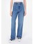 Regular Fit Kadın Lacivert Jean Pantolon 4