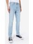 Straight Fit Düşük Bel Düz Paça Erkek Açik İndigo Jean Pantolon 4